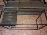 Biurko metalowe szklane biurowe