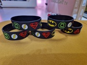 5x bransoletka gumowa na rękę - marvel superman batman itp