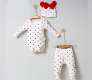 Serduszkowy komplet 6-9 miesięcy