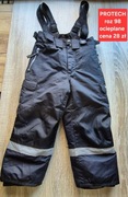Spodnie zimowe narciarskie 98 ocieplane na szelkach kombinezon Protech 