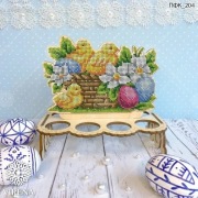 zestaw do haftu na drewnie koralikami