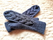 Rękawiczki Unisex z warkoczem