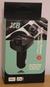 Transmiter BLUETOOTH FM MP3 SD Ładowarka USB x2