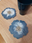 Podkładki pod kubek z żywicy epoksydowej dwustronne. Zestaw 2 szt.i