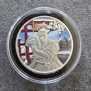 SAMURAI 2022 Ancient Warriors kolor 1oz srebrna moneta
