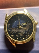 Zegarek kwarcowy z fazami dzien/noc sprawny 33mm