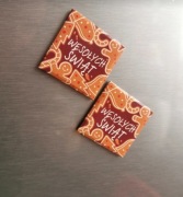 Personalizowane magnesy wizytówki  podziękowanie dla gości ślub komunia 