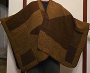 Ponczo brązowe rozmiar uniwersalny