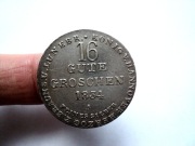 BRUNSZWIK: 16 GUTE GROSCHEN (1/2 TALARA) 1834 R- ŁADNY STAN