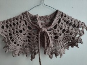 Kołnierzyk vintage odcienie brązu 