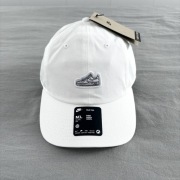 Czapka z daszkiem nike haft logo air force 1 cap swoosh biała white drill