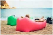 LAZY BAG NADMUCHIWANA ROZKŁADANA SOFA NA PLAŻE FOTEL MATERAC LEŻAK MOCNY