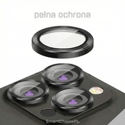 Aluminiowe Szkło Hartowane na Aparat 8K do iPhone 11 12 13 14 15 16 PRO