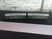 Dwa wagony piętrowe w skali tt kolei PKP