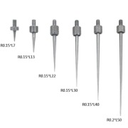 Zestaw końcówek 6szt. do czujników zegarowych M2,5