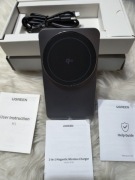 UGREEN Ładowarka Magnetyczna Qi2 15W 2w1 MagSafe iPhone AirPods STACJA DOCK