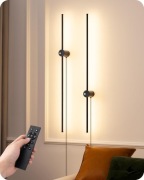Lampy ścienne LED 15W 1000lm 2szt pilot ściemniana 350° sypialnia