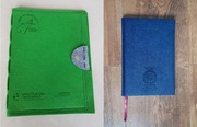 Filcowa teczka na dokumenty A4 z kalendarzem książkowym 2025