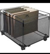 Metalowy kosz na dokumenty / File Holder – na kółkach