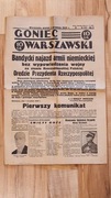 UNIKAT! POCZĄTEK WOJNY Goniec Warszawski z 1 września 1939