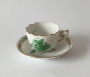 Herend Porcelain, Węgry, zestaw filiżanka ze spodkiem.