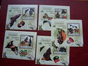 Komory 2009 MNH Fauna Zwierzęta Nietoperz