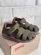 Camper Buty otwarte Bicho Khaki sandały dziecięce na lato skórzane