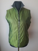 Dwustronny bezrękawnik zielono-szary