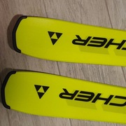 Komplet narty FISCHER RC4 RACE 130 cm + Buty 24,5. - Jak NOWE !
