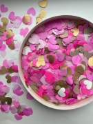 Konfetti różowe, Konfetti Serce, Konfetti na Ślub, Konfetti Serduszka