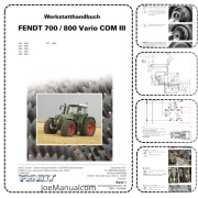 FENDT 700 800 Vario COM III Workshop Manual Instrukcja serwisowa naprawcza