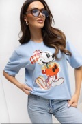 T-SHIRT DAMSKI MIKI MOUSE  NOWOŚĆ KOLORY SM LXL 