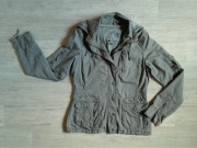 Lekka kurtka damska khaki w stylu militarnym z kapturem Fishbone rozm.M