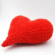 Serce serduszko na szydełku dekoracja rękodzieło