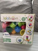 Kulko klocki sensoryczne lalaboom jak nowe kulkoklocki 