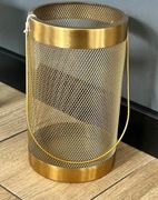 Lampion złoty metal