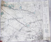 Stara niemiecka mapa Liegnitz , Legnica i okolice 