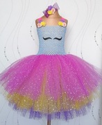 Sukienka przebranie Unicorn strój jednorożec gęsta urodziny bal błyszcząca