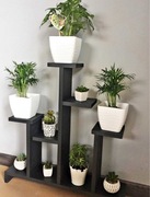 DREWNIANY kwietnik, stojak, półka na kwiaty, regał, 0160A