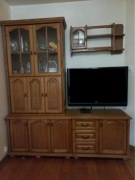 Meblościanka / zestaw RTV dąb – solidny, klasyczny komplet