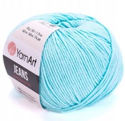 Włóczka YarnArt Jeans BŁĘKITNA 76 z bawełna 