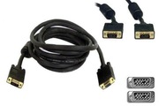 Kabel przewód do monitora ze złączami D-Sub VGA-SVGA 10m na żeński wtyk 2x