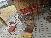 Krzesła prl patyczak  muszelka