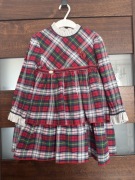 Sukienka 110 miranda czerwona w kratkę