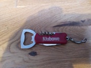 Korkociąg otwieracz nożyk breloczek bryloczke Klubowe do kluczy PRL