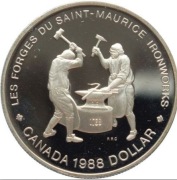 Srebrna moneta 1 DOLLAR KUŹNIA 1989 ~0,40 oz uncji srebra. Czytaj opis