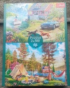 Puzzle 2*500 Kompletne wiejski krajobraz 