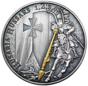 Husaria 2 antique gold srebrna moneta 1oz Ag 9999