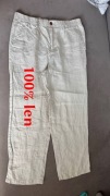 Męskie, lMęskie, letnie spodnie 100% len, Jack & Jones W32-34/L30