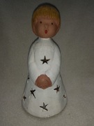 Gliniany lampion anioł 